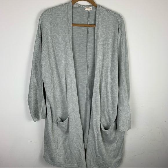 DONNI. Sweaters - DONNI. long Gray Long Sleeve Cardigan Sweater